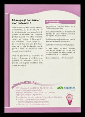 Hépatite C : gérer les effets indésirables des traitements. No.8, Troubles digestifs / SOS Hépatites Fédération.