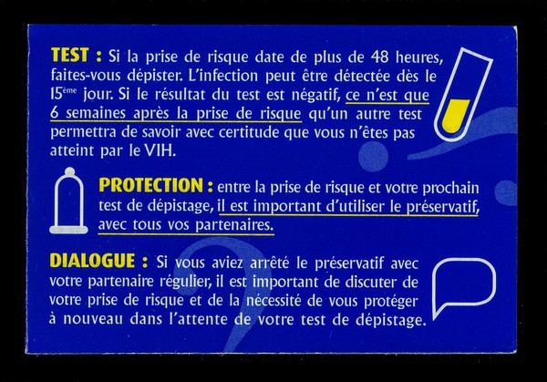 Prise de risque: que faire? : en cas de prise de risque: ... rapport non protégé, rupture de préservatif  : le T.P.E. (Traitement Post Exposition) : 48h pour agir / SNEG, santé et prévention.