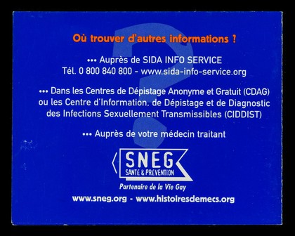 Prise de risque: que faire? : en cas de prise de risque: ... rapport non protégé, rupture de préservatif, éjaculation dans la bouche... : le T.P.E. (Traitement Post Exposition) : 48h pour agir / SNEG, santé et prévention.