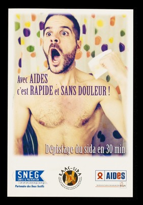 Avec AIDES c'est rapide et sans douleur : dépistage du sida en 30 min / SNEG, RAAC-sida, AIDES.