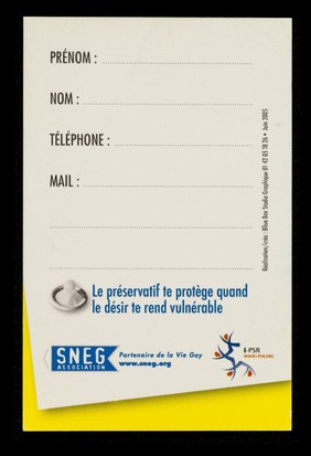 Avant chaque rencontre : prends du temps pour te fixes des règles claires de safe sex : ça t'aidera à rester motivé pour utiliser la capote dans toutes les situations / SNEG association, I-PSR.