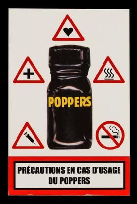 Précautions en cas d'usage du poppers ... : en cas d'usage, utiler avec modération / ENIPSE, Équipe nationale d'intervention en prévention et santé pour les entreprises.