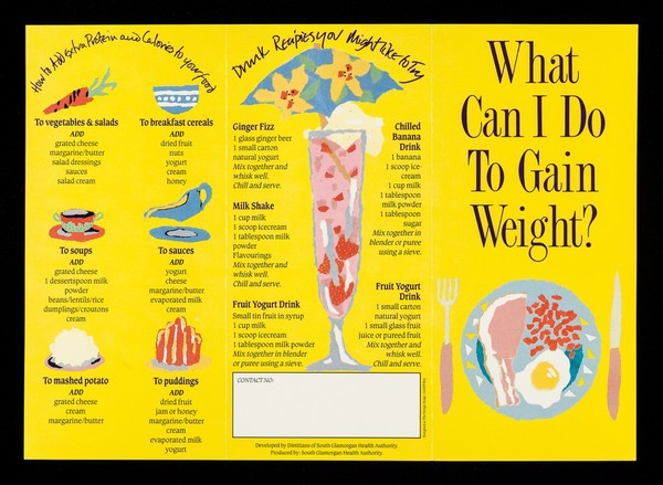 What can I do to gain weight? / South Glamorgan Health Authority.