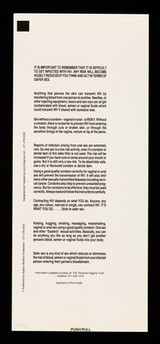 AIDS : some common questions answered / information supplied courtesy of the Terrence Higgins Trust ; designed by Lynx Graphics Ltd ; published by Hudson Brothers Publishers.