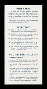 AIDS and the HIV test : peace of mind / HarleyScreen Medical Centre.