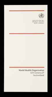 Screening and testing in AIDS prevention and control programmes / Special Programme on AIDS, World Health Organization.