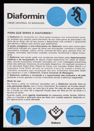 Diaformin : creme universal de massagem.
