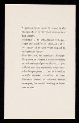 "What of vile dust?" G. K. Chesterton : 'Histantin'.