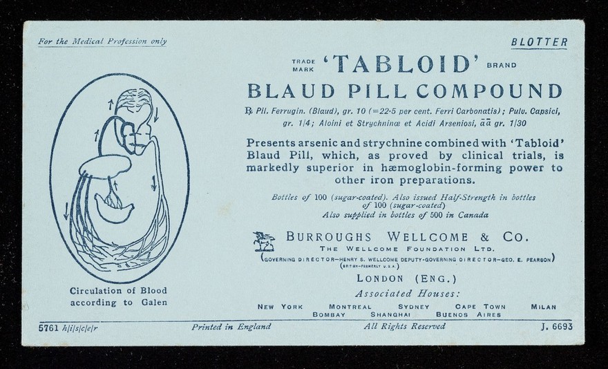'Tabloid' Blaud Pill Compound.