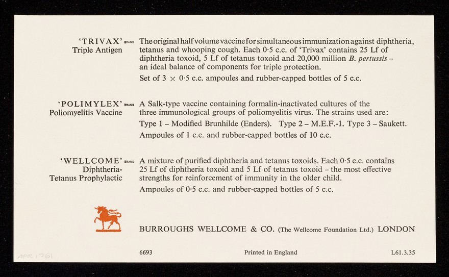 Childhood protection : the following schedule was suggested at a Symposium on Childhood Immunization held in London, May 1959.