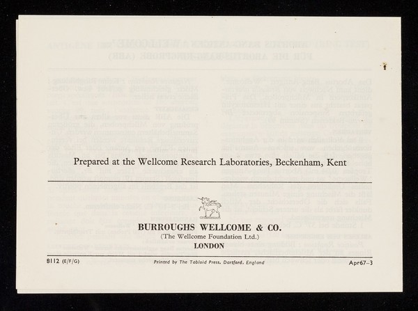 'Wellcome' brucella milk ring test antigen.