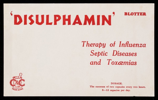 'Disulphamin' : therapy of influenza septic diseases and toxaemias.