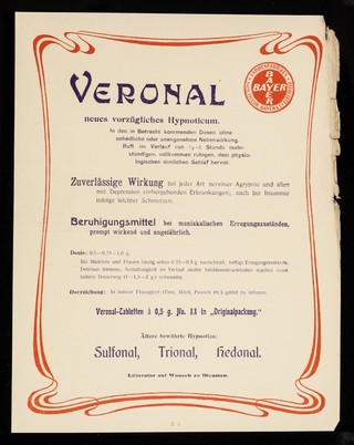 Veronal : neues vorzügliches Hypnoticum.