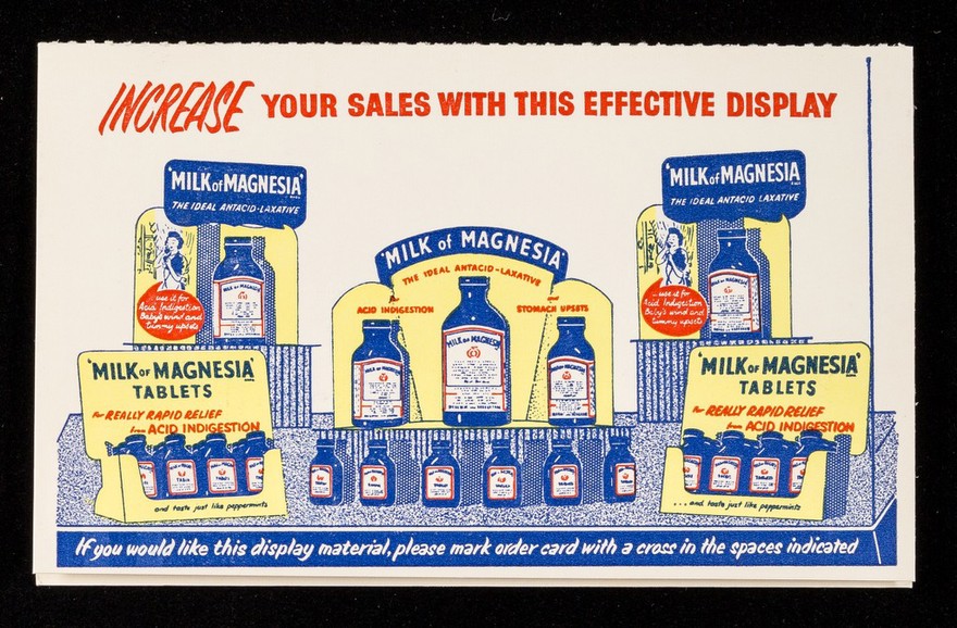 Increase your sales with this effective display : if you would like this display material, please mark order card with a cross in the spaces indicated.
