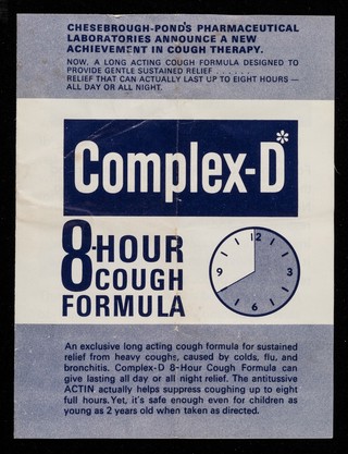 Complex-D : 8-hour cough formula.