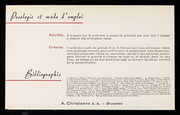 Pourquoi prescrire l'Anabolhemine dans l'anémie? : parce que l'Anabolhémine respecte les impératifs d'une thérapeutique anti-anémique complète et correcte de toutes les anemies.