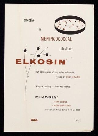 Effective in meningococcal infections : Elkosin.