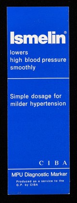 Ismelin in milder hypertension : full information on request.