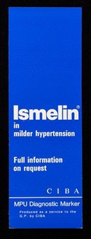Ismelin in milder hypertension : full information on request.