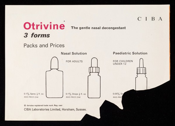 Otrivine : the gentle nasal decongestant : Granada.