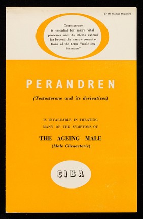 Perandren (Testosterone and its derivatives) is valuable in treating many of the symptoms of the ageing male (Male Climacteric).