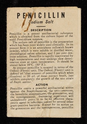 Penicillin Sodium Salt.