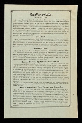 A safe & simple home treatment : Coutt's Acid : over 40 years before the public and steadily gaining in popularity.