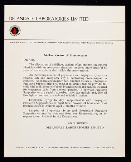 Delandale Laboratories Limited : 24-hour control of bronchospasm.