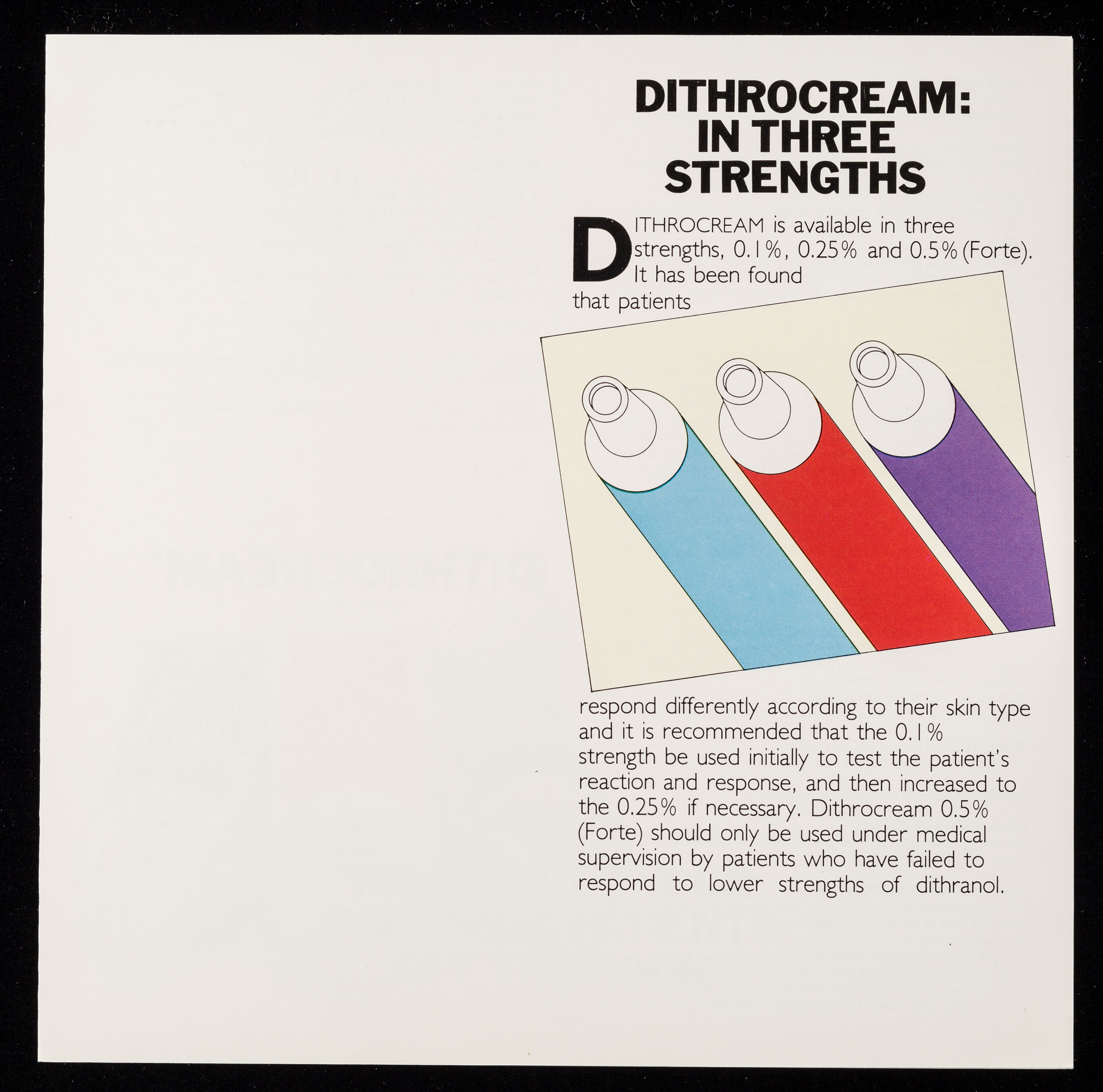 How to get your psoriatic patients off the hook : Dithrocream: in three strengths.