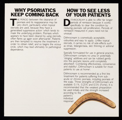 How to stop psoriasis making a comeback : the growing reputation of Dithrocream.