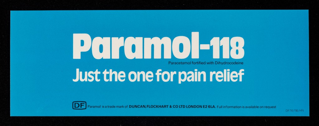 Write off pain with Paramol-118.