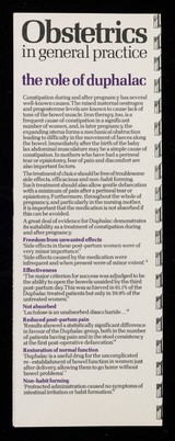 Focus on obstetrics in general practice : Duphalac.