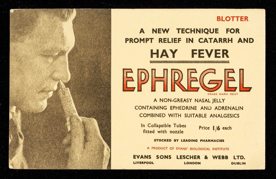 A new technique for prompt relief in catarrh and hay fever : Ephregel.