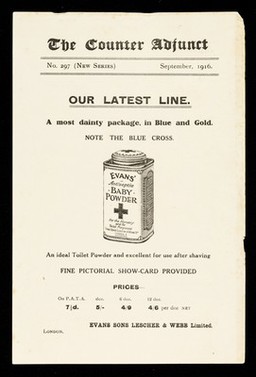 The Counter Adjunct : No. 297 (new series) September, 1916 : our latest line.
