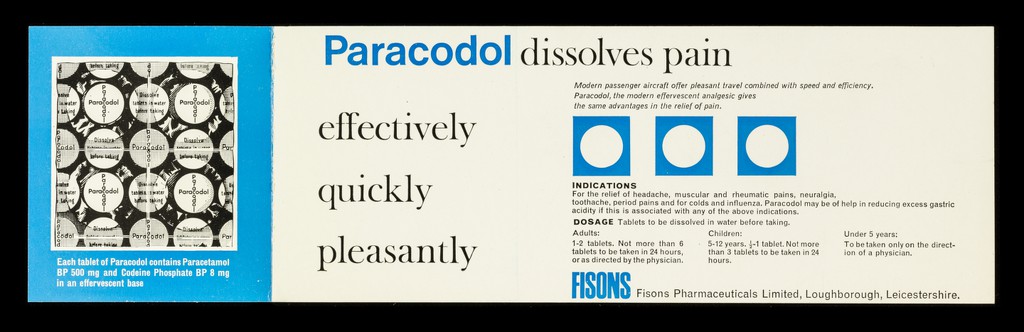 Paracodol : dissolves pain.