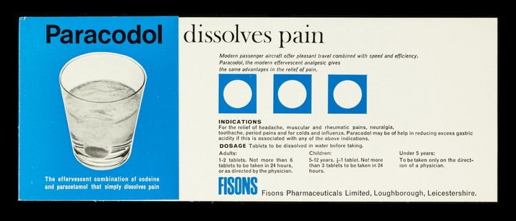 Paracodol : dissolves pain.