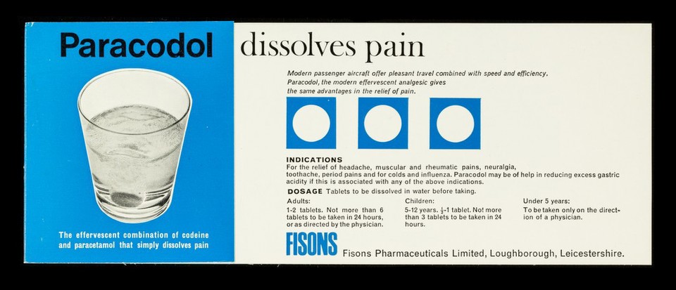 Paracodol : dissolves pain.