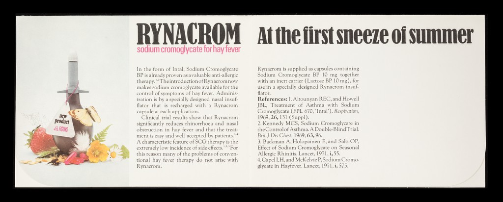 When pollen springs into life... : Rynacrom : disodium cromoglycate for hay fever.