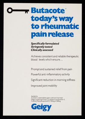 Butacote : today's way to rheumatic pain release.