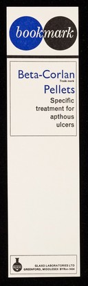 Beta-Corlan Pellets : specific treatment for apthous ulcers.