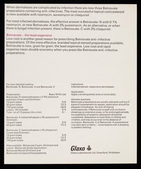 Betnovate : anti-infective preparations : classic answers to infected dermatoses.