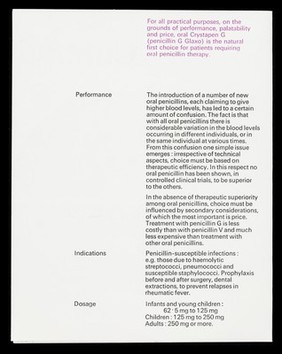 Oral penicillin for the great mass of patients : Crystapen G.