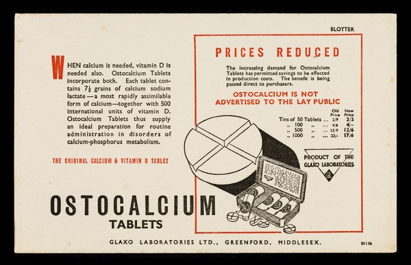 Ostocalcium tablets.