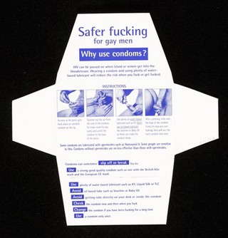 Free condom & lube : safer fucking for gay men / supplied to you by Terrence Higgins Trust.