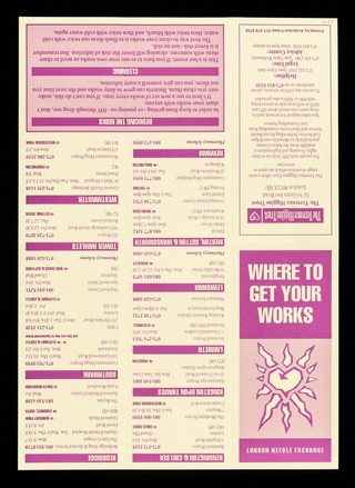 Where to get your works : London Needle Exchange / The Terrence Higgins Trust.