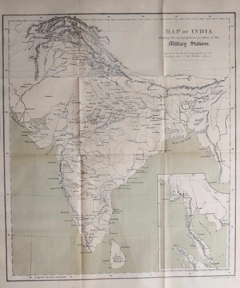 MAP of mID IIA Shewing t/& ///M/Mph/m //msMm/i c/'fh? JlUHtani $>tatumr». ■iftrpnrtnft.fr/ /irvrt/ (prrwHsswit fin thr Stwifary jfttfr of fJi(* fru/ia/t . I pm i / TiikkU Vr'~r'SaSauuC ' Ji’u^ihe/.-t Looaiaruo OmbaUaJjf. DJudo 'Goonaira. Median BkawuUxwr rajnbr? Ycumixc zMwrntfxiiktfo XbJkCP'- S, \T Delhi ■Tac^Hcbnd LtmandDo / ' •Seibsaam' yebroagorti Mut/uxz ■ Jembnet Crcndah _C)udo rJttwuai: ;>(<JI£KW JivdrabAd J)eol«u ft crrfc. iencriVQ .t'-ruipoof'd JPJbpo v- V *7Utxnifa Myn&ASGTx,. vif > v\ SirtitH'jfx. nnnqdfiad Gulf of (Aitrh~~ lauigaxa tcanpu Mn all's Xdgpoui; Bombay } . ;■€ V* .hicacoU, \yuuumonai-u- jJr* ‘ nValtau- ( A y’^x^cwa^ajyL ^uMai /unuh'4iU<iJi Rutnuvhary\ tdusMit ‘of thoGodawryB.. fltv\ioci% 'MasatipnUon L8?*of the tuslnah 'Jlrfoaun Samwti IVutca* thiooU-, tlUrj'v Siu 'Madras • ‘ Thcnuu X1 xUwoxtnv McuujoU'ra 1 WdlmqtmL ( Colombo 70' Longitude F.a6t from Greenwich