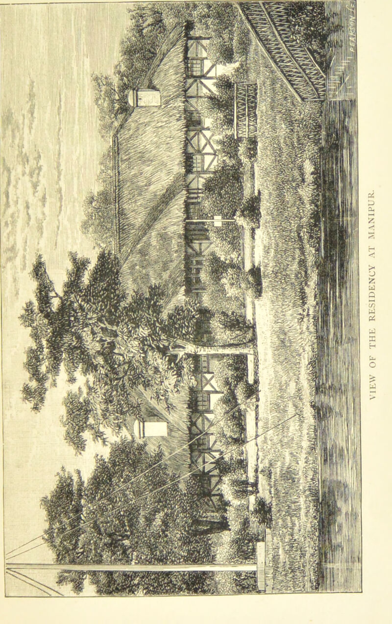VIEW OF THE RESIDENCY AT MANIPUR.