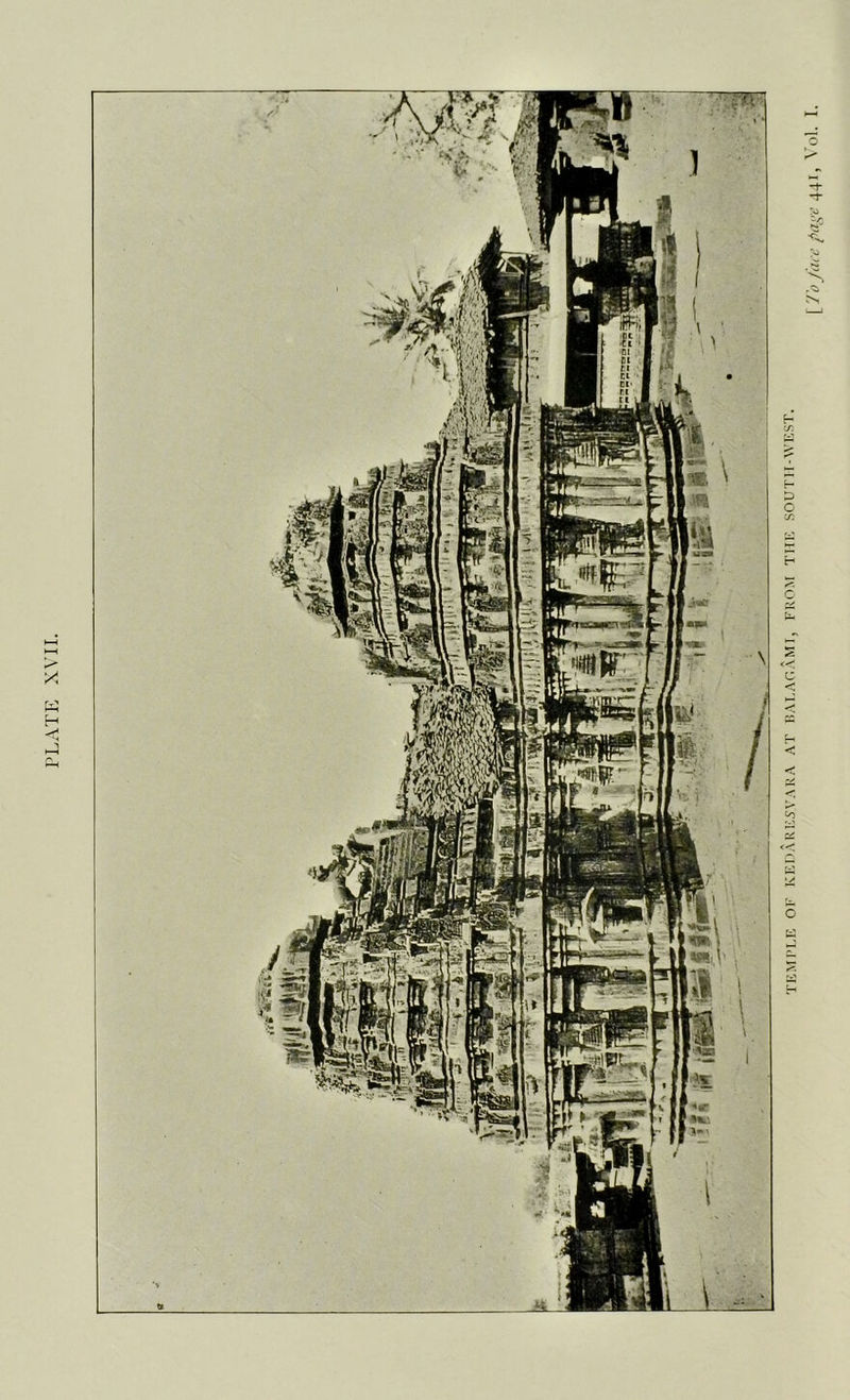 PLATE XVII. TEMPLE OF KEDARESVARA AT BAI.AGAMI, FROM THE SOUTH-WEST.