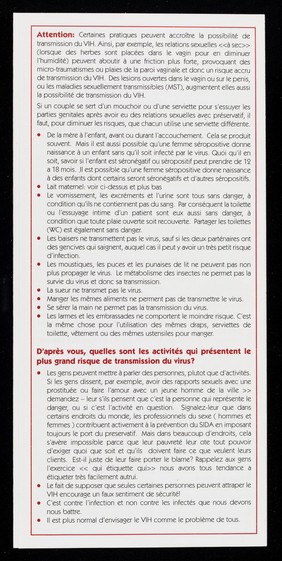 Service d'assistance prévention en VIH & SIDA pour les jeunes de 12 à 25 ans : ne négligez pas votre santé sexuelle / Congolese Youth Association, CYA, Association de la Jeunesse Congolaise au Royaume-Uni.