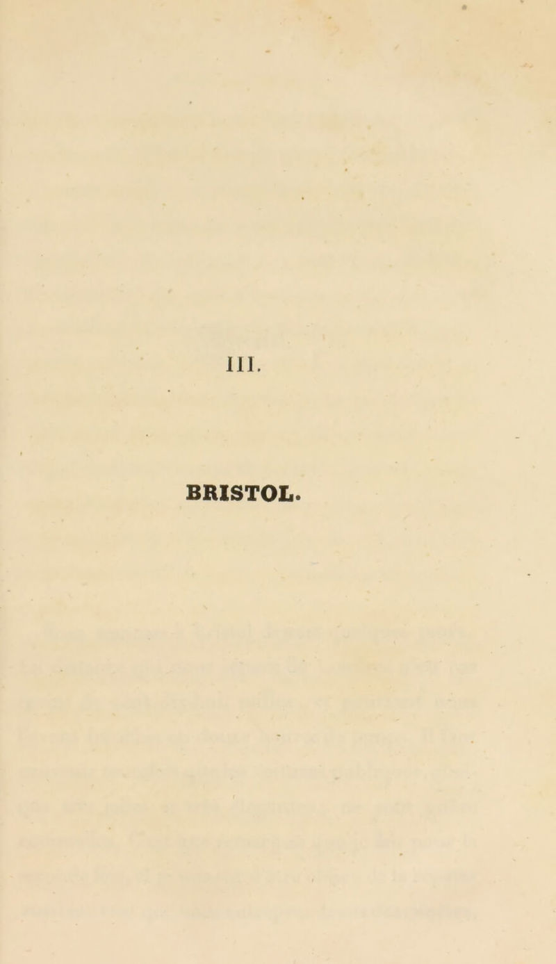 111. BRISTOL.